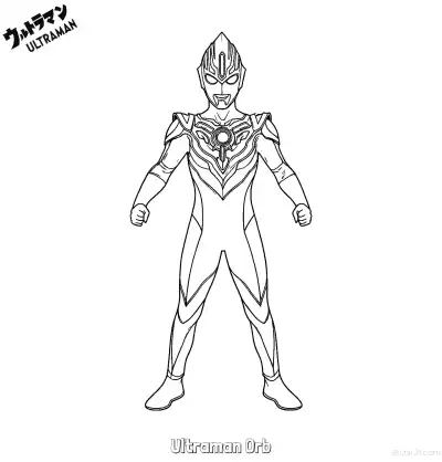 欧布奥特曼 简笔画 素描 涂鸦 - 免费可打印奥特曼 下载PDF – 免费可打印简笔画涂色画