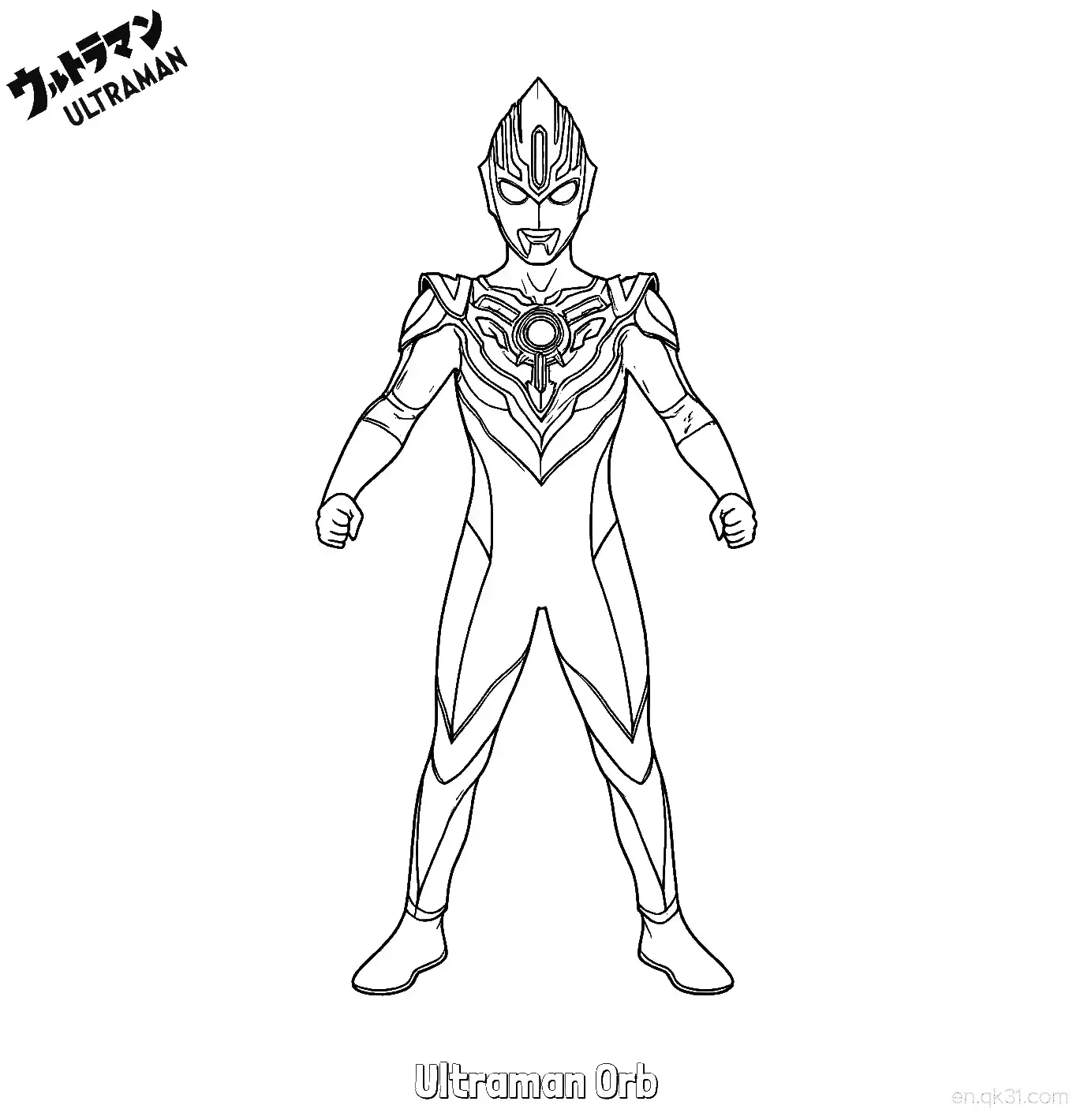 免费 欧布奥特曼 简笔画 素描 涂鸦 - 免费可打印奥特曼 下载PDF 简笔画涂色页