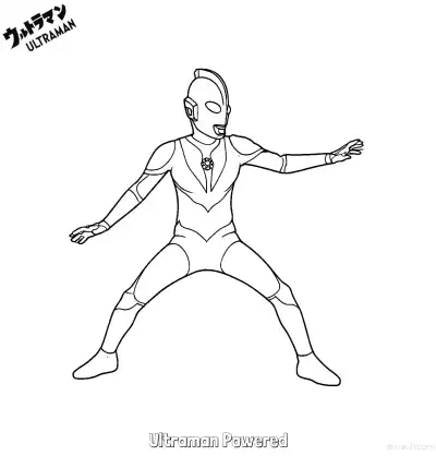 帕瓦特奥特曼 2简笔画 素描 涂鸦 - 免费可打印奥特曼 下载PDF – 免费可打印简笔画涂色画