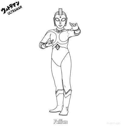 尤莉安奥特曼 简笔画 素描 涂鸦 - 免费可打印奥特曼 下载PDF – 免费可打印简笔画涂色画