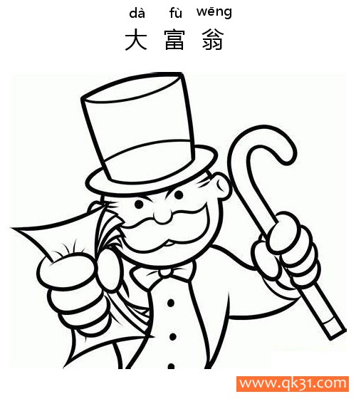 大富翁-Monopoly简笔画