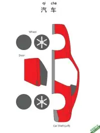汽车 跑车 红色小汽车