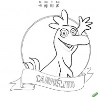 卡梅利多,不一样的卡梅拉,les p'tites poules,Carmelito|简笔画|素描|涂鸦|涂颜色